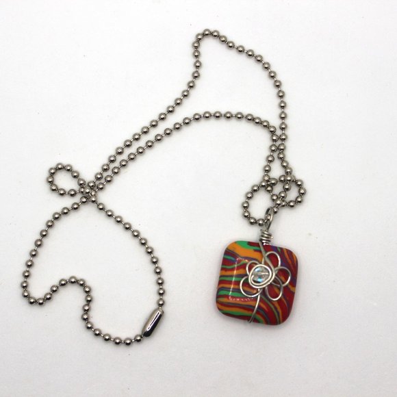 Handmade Wire Wrap Necklace - Picture 3 of 4